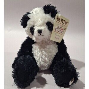 Boyds Bears & Friends Checkers the Panda 4.5 inches sitting Lil Fuzzies Retired